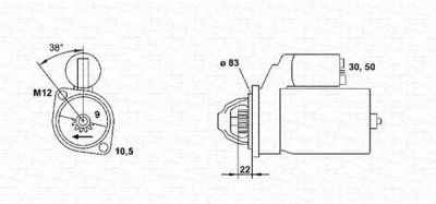 MAGNETI MARELLI 943251325010 -  Стартер